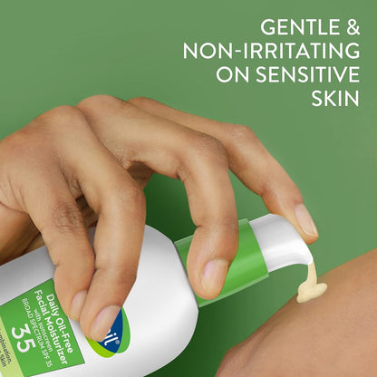Cetaphil Daily Oil Free SPF 35 Moisturizer – Streamlined Two-in-One Skincare for Clean Vanity Counters and Capsule Routines, Fragrance Free
