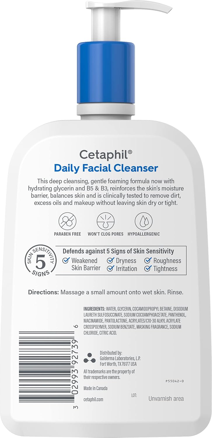 Cetaphil Foaming Face Wash – Thoughtful Skincare Gift for Mom with Sensitive, Oily Skin