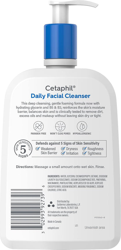 Cetaphil Foaming Face Wash – Thoughtful Skincare Gift for Mom with Sensitive, Oily Skin