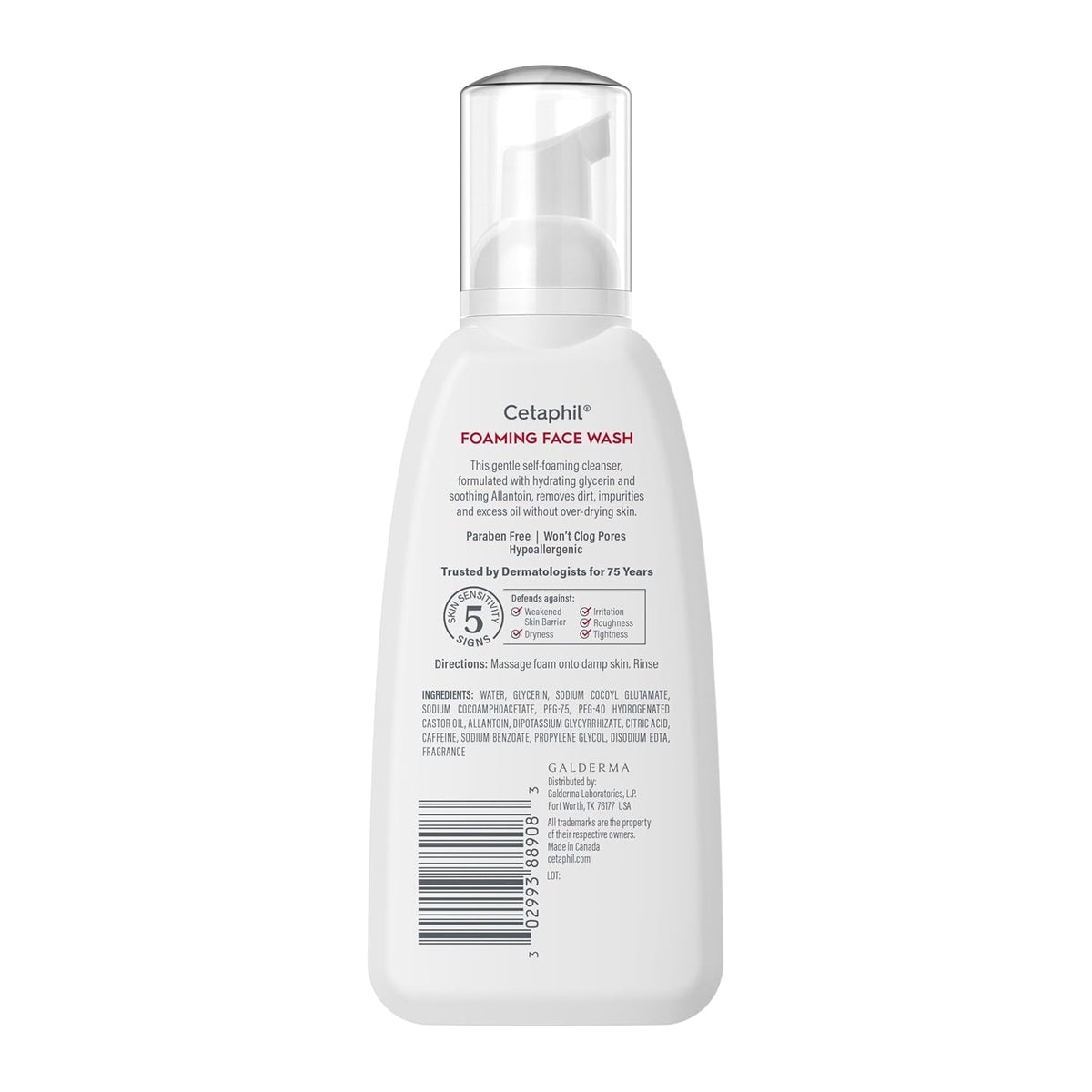 Cetaphil Gentle Cleanser for Sensitive Skin – Soothing Evening Wind-Down Face Wash with Licorice Extract