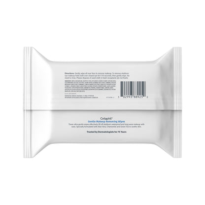 Cetaphil Gentle Makeup Removing Face Wipes – Quick Desk-Drawer Cleanser for Busy Professionals, No Rinse Needed