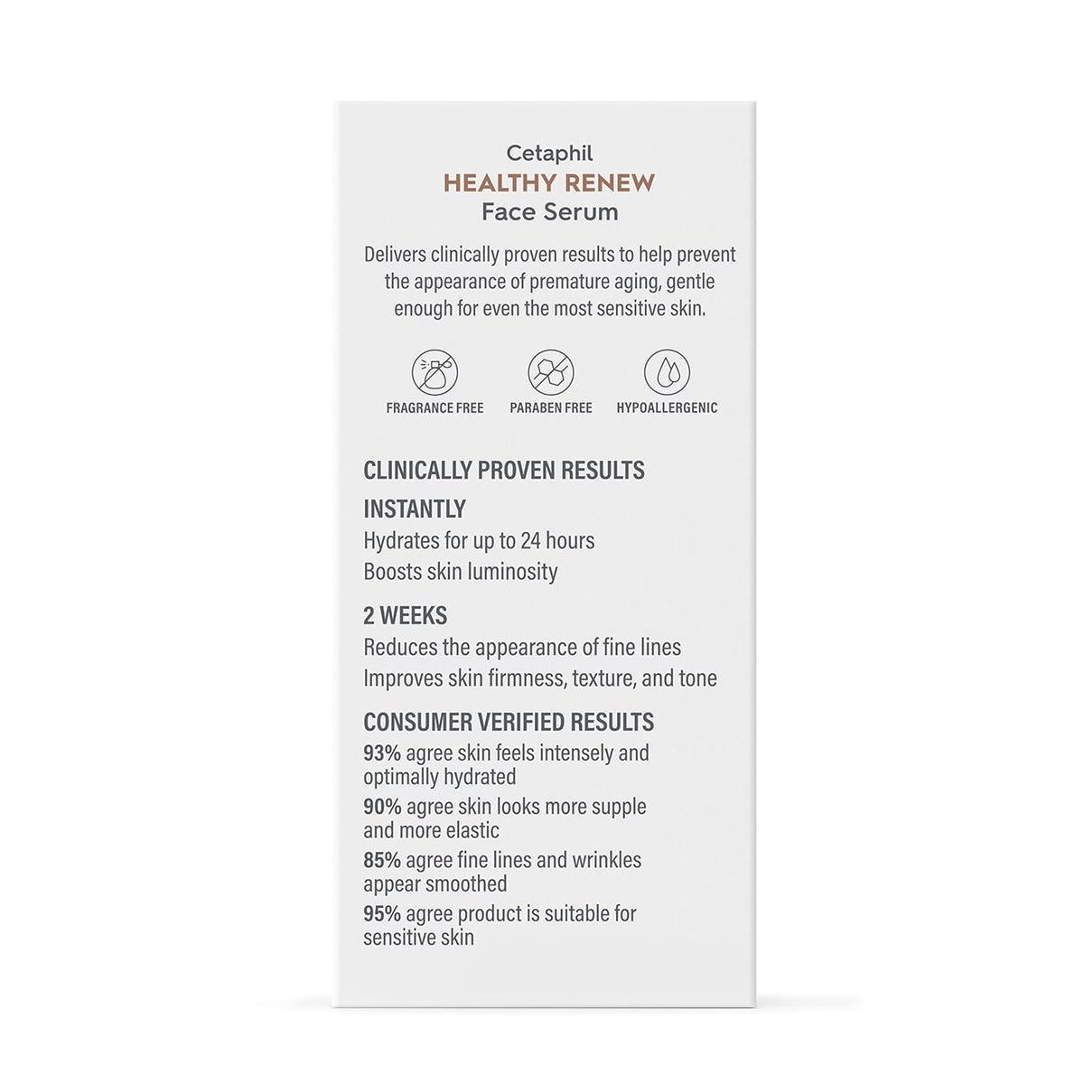Cetaphil Healthy Renew Anti Aging Serum – Calming Nightly Ritual for Sensitive Skin, Retinol-Free Peptide Face Treatment