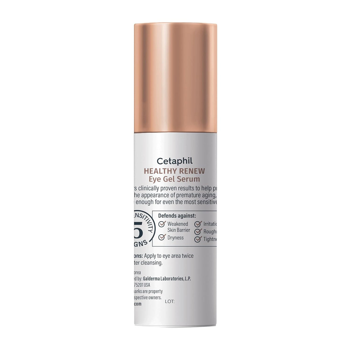 Cetaphil Healthy Renew Eye Gel Serum – Hypoallergenic Dermatologist Tested Eye Cream, Gentle Anti Aging for Sensitive Skin
