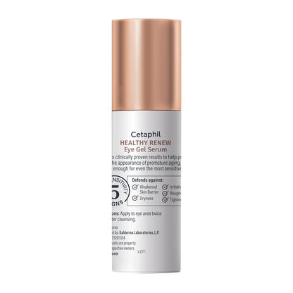 Cetaphil Healthy Renew Eye Gel Serum – Hypoallergenic Dermatologist Tested Eye Cream, Gentle Anti Aging for Sensitive Skin