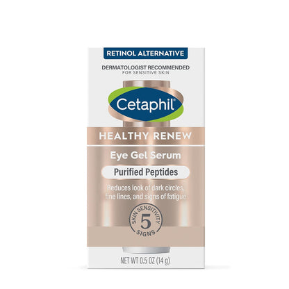 Cetaphil Healthy Renew Eye Gel Serum – Hypoallergenic Dermatologist Tested Eye Cream, Gentle Anti Aging for Sensitive Skin