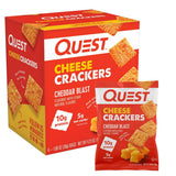 Quest Nutrition Cheese Crackers – Road Trip Fuel for Keto Travelers, 10g Protein 4-Count