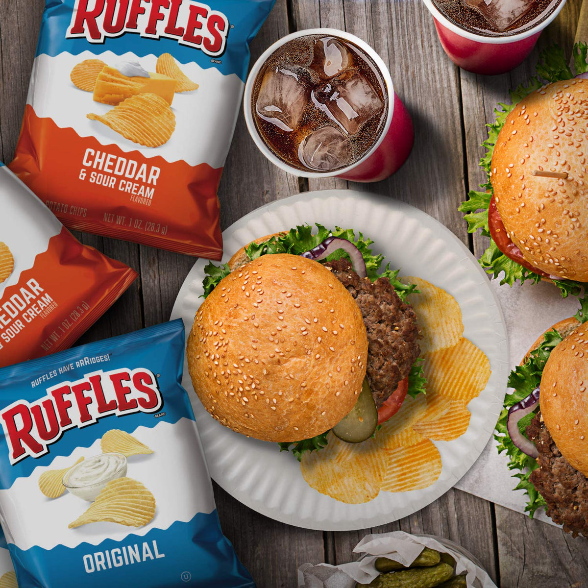 cheddar & sour cream flavor profile with multi-cheese seasoning blend