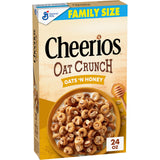 Cheerios Oat Crunch Oats 'N Honey Cereal, Kosher Whole Grain Cereal for Kids' Snack Time and Cereal Bar Recipes