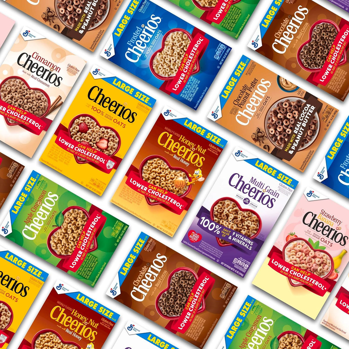 Cheerios Pumpkin Spice Gluten Free Cereal for Kids Snack Pantry, Crunchy Whole Grain O Bites Lunchbox Pack