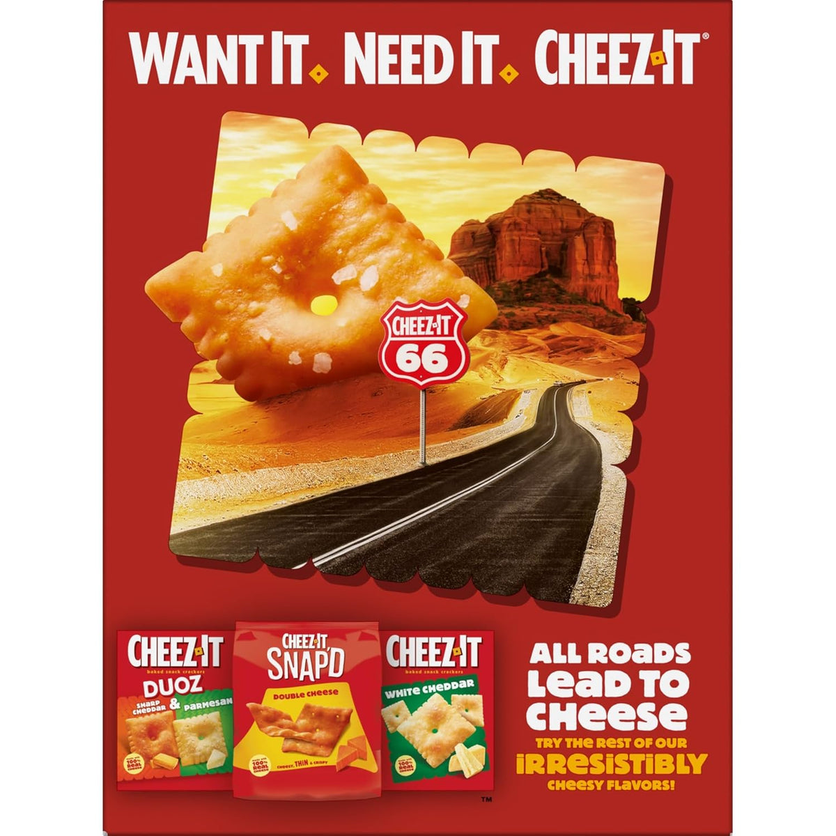 Cheez-It Grooves Crunchy Cheese Crackers – Kid-Friendly Sharp White Cheddar Snack for Lunchboxes, Playdates, and Road Trips, 3.25oz Multipack