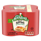 Chef Boyardee Beef Ravioli 4-Pack – 90-Second Late-Night Study Fuel for the Dorm Mini-Fridge or Desk Break