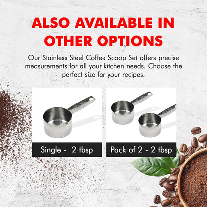 Chef Craft Coffee Scoop – Home Office Coffee Prep Tool, Consistent 2 tbsp Single-Cup Measure