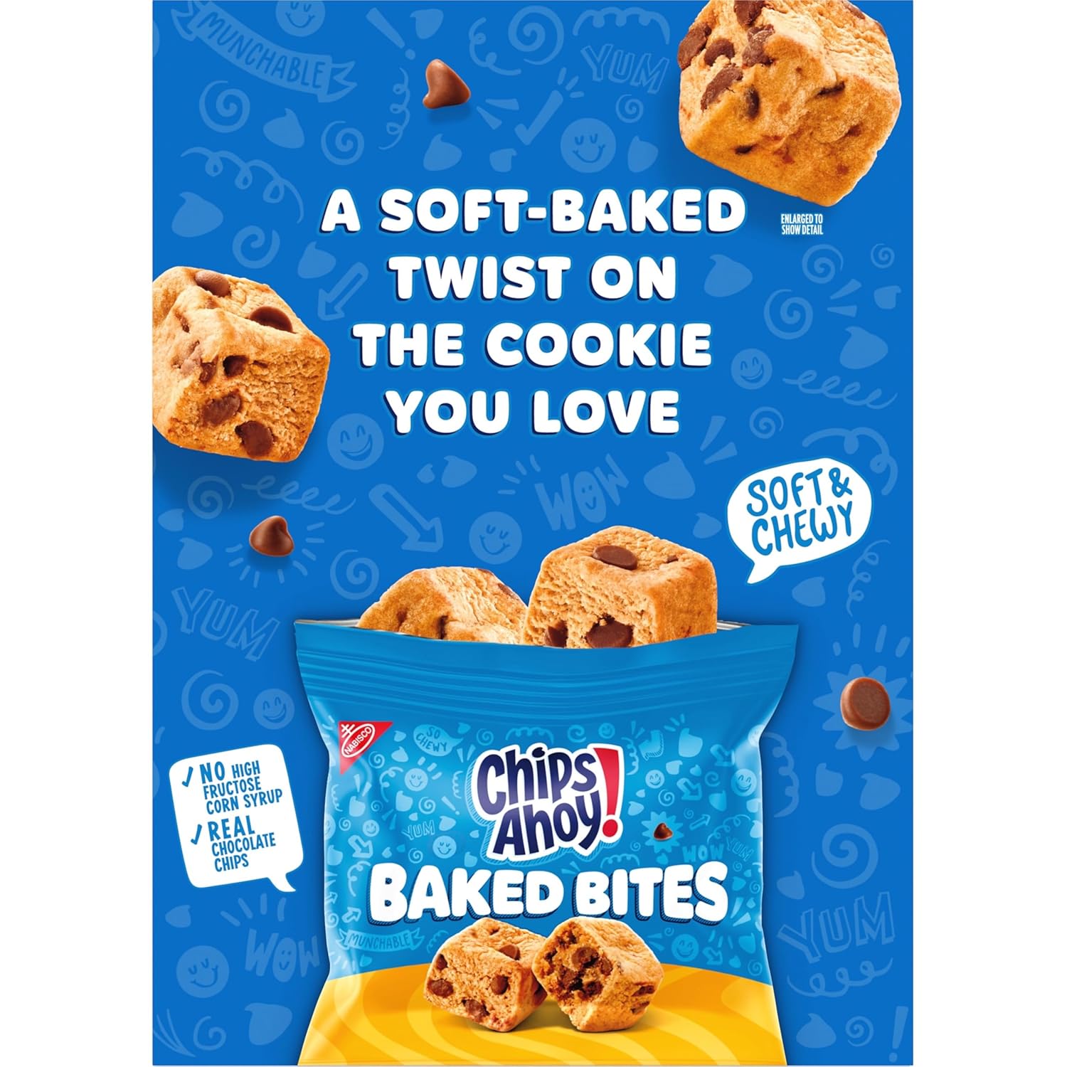 CHIPS AHOY! Baked Bites Blondie Snack Packs for Kids School Lunch Boxes