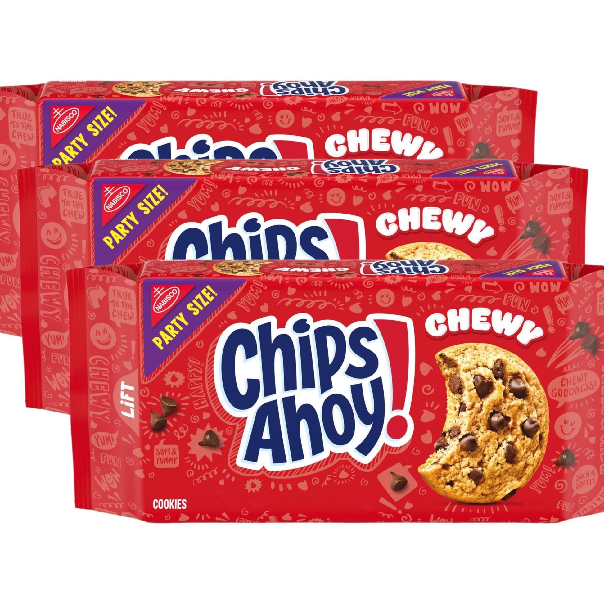 CHIPS AHOY! Chewy Chocolate Chip Cookies Party Size Treat for Hostess Gift and Birthday Dessert Table