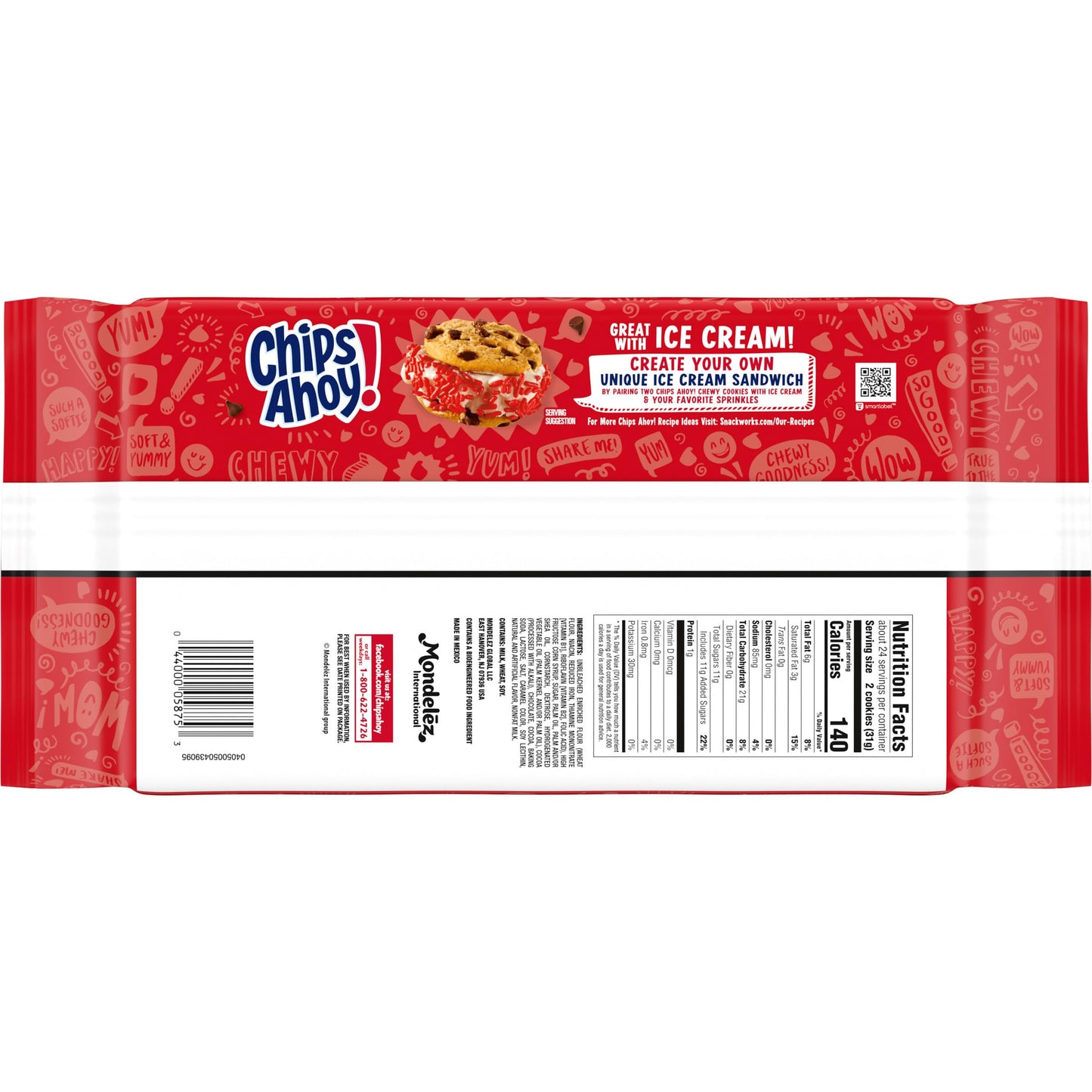 CHIPS AHOY! Chewy Chocolate Chip Cookies Party Size Treat for Hostess Gift and Birthday Dessert Table