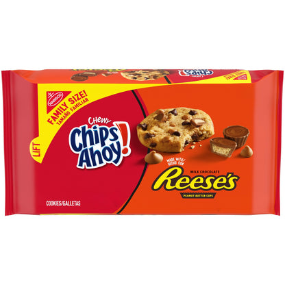 CHIPS AHOY! Chewy Reese's Peanut Butter Cup Cookies, Picnic and Park Snack for Family Outings