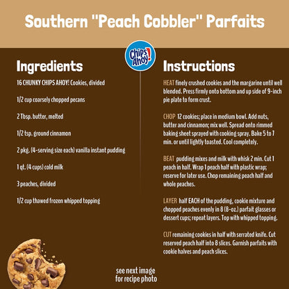 CHIPS AHOY! Chunky Chocolate Chip Cookies Party Size – Lunchbox Snack Pack for School Kids, 24.75 oz Resealable Pouch