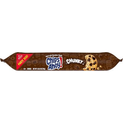 CHIPS AHOY! Chunky Chocolate Chip Cookies Party Size – Lunchbox Snack Pack for School Kids, 24.75 oz Resealable Pouch