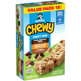 Quaker Chewy Granola Bars Variety Pack – Hiking Backpack Trail Snack, Individually Wrapped