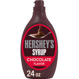 HERSHEY'S Chocolate Syrup 24 oz – Portable Squeezable Topping for Picnics and Patio Desserts