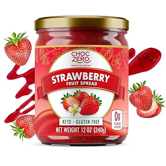 ChocZero Monk Fruit Blueberry Preserves – Kid-Safe Low-Sugar Sandwich Filling for School
