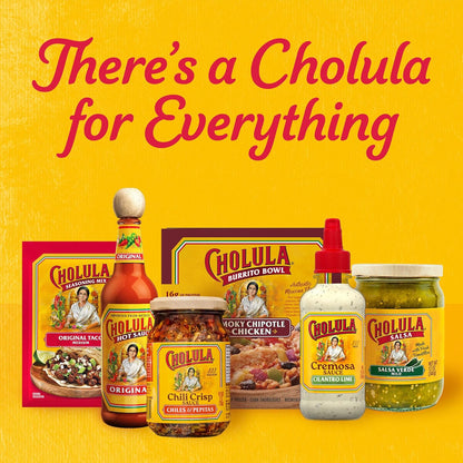 Cholula Chili Crisp Chiles & Pepitas – Backyard Grilling Sauce for Burgers, Hot Dogs and Grilled Veggies, 8 oz