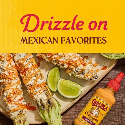 Cholula Chipotle Cremosa Sauce – Mindful Eating Companion for Weeknight Meal Prep, Creamy Medium Heat Drizzle, 8 fl oz