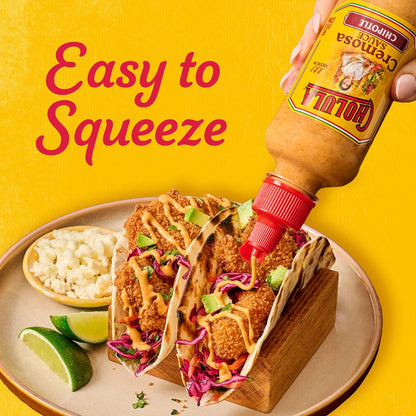 Cholula Chipotle Cremosa Sauce – Mindful Eating Companion for Weeknight Meal Prep, Creamy Medium Heat Drizzle, 8 fl oz