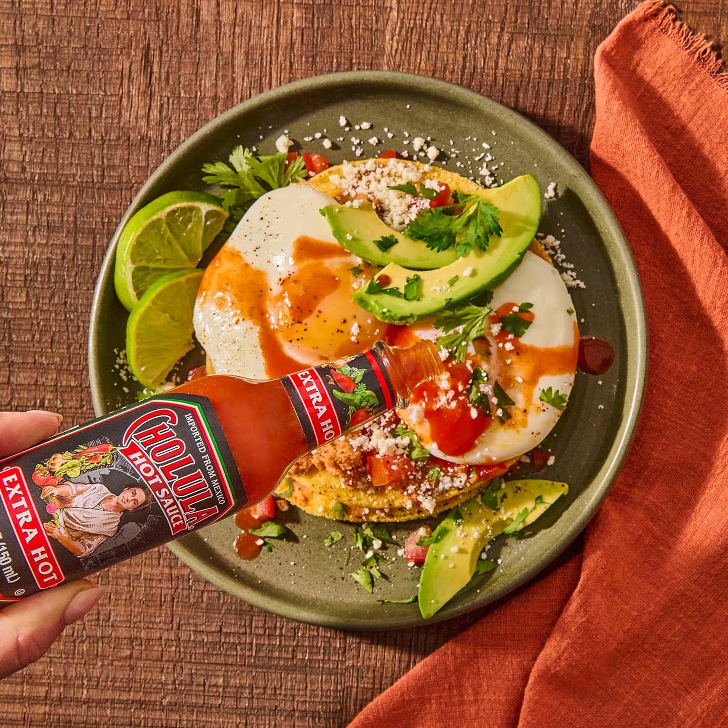 Cholula Extra Hot Sauce – Holiday Stocking Stuffer for Chile-Loving Spouses, Twin Pack 2 x 5 fl oz