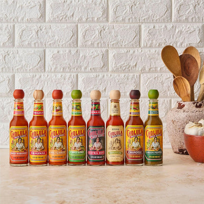 Cholula Extra Hot Sauce – Holiday Stocking Stuffer for Chile-Loving Spouses, Twin Pack 2 x 5 fl oz