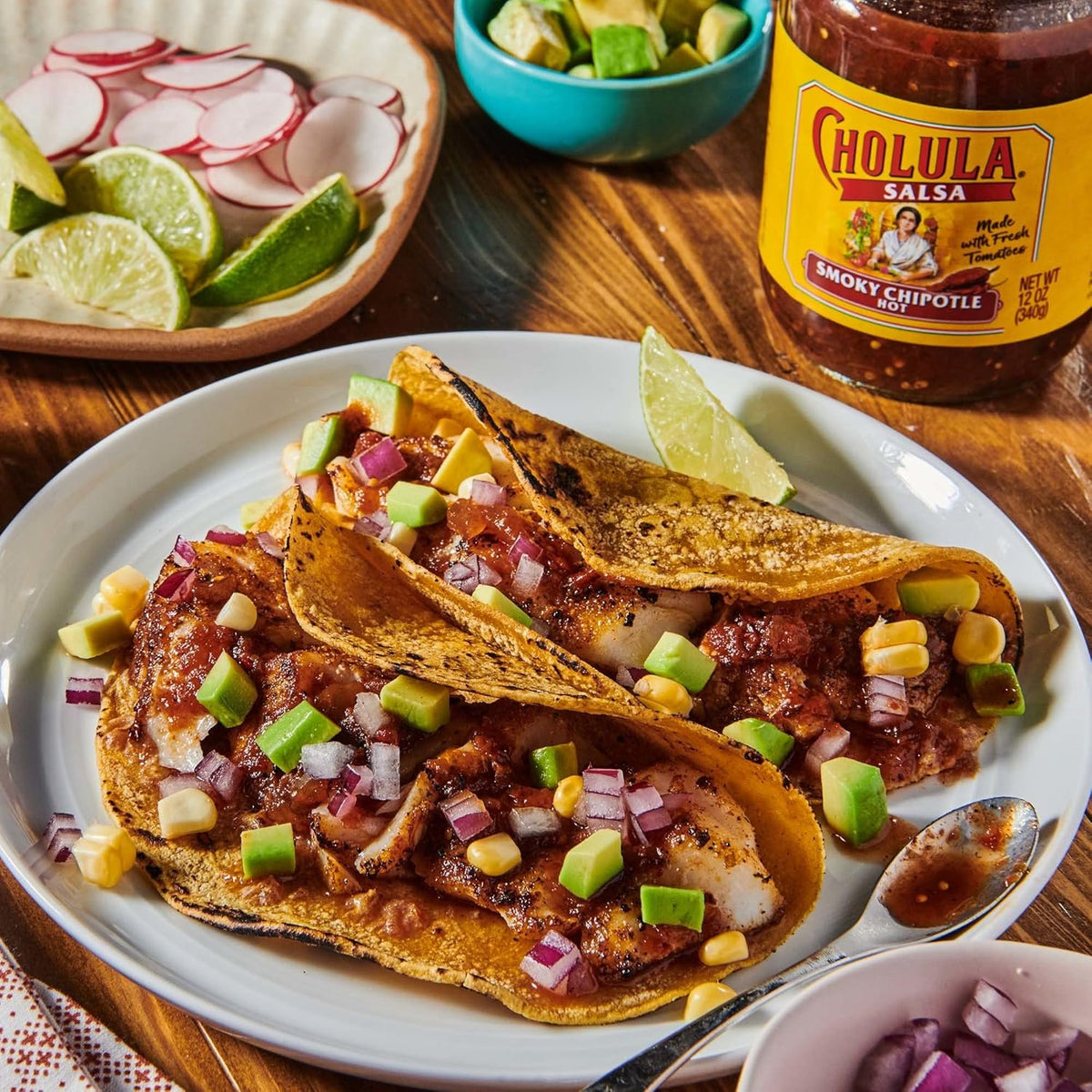 Cholula Smoky Chipotle Salsa (Hot), 12 oz – No-Oil Additive-Free Salsa for Guilt-Free Taco Nights
