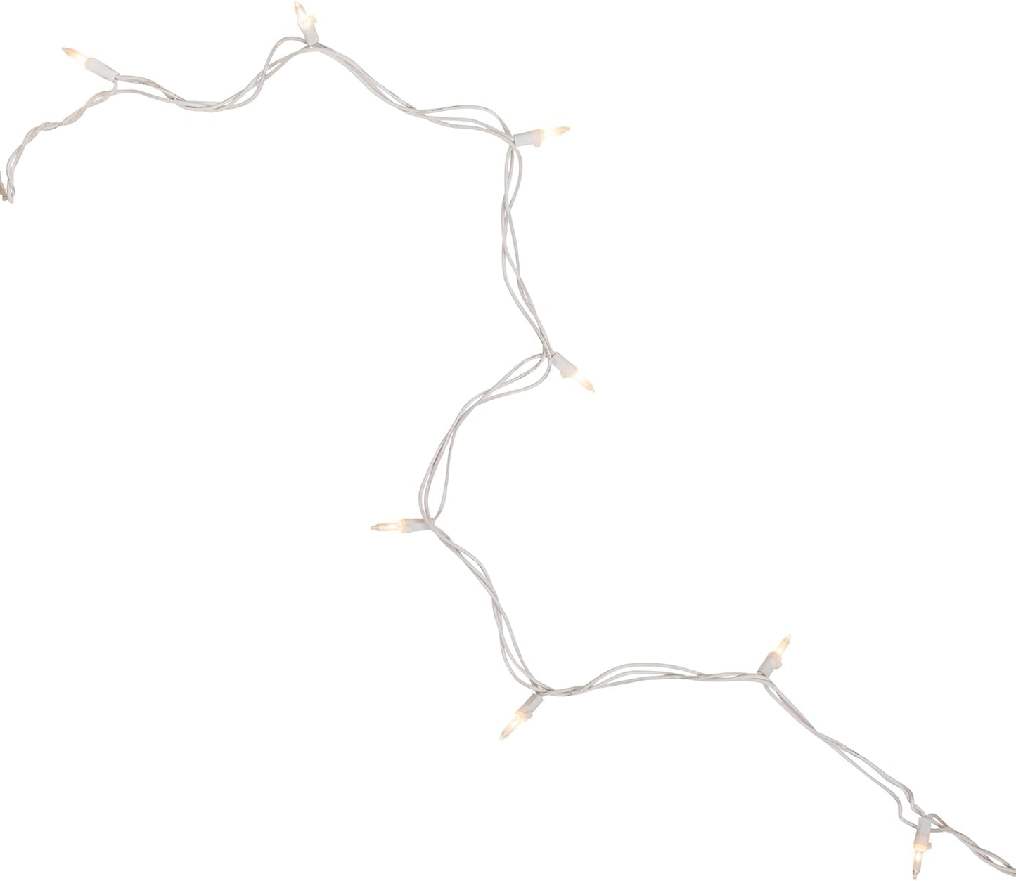 Christmas Co. Mini Incandescent Christmas Lights – Weather-Safe Roofline Outline String