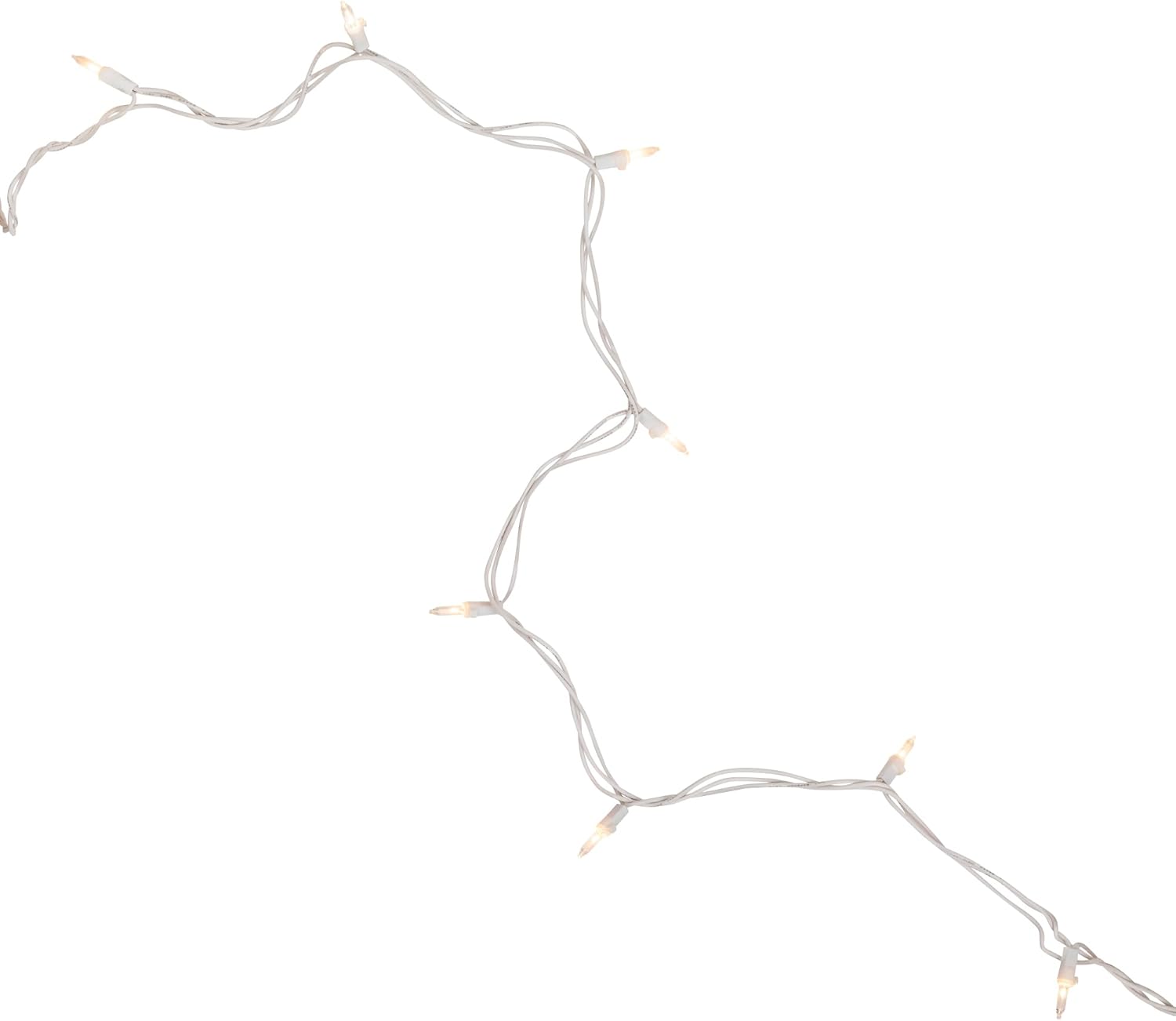 Christmas Co. Mini Incandescent Christmas Lights – Weather-Safe Roofline Outline String