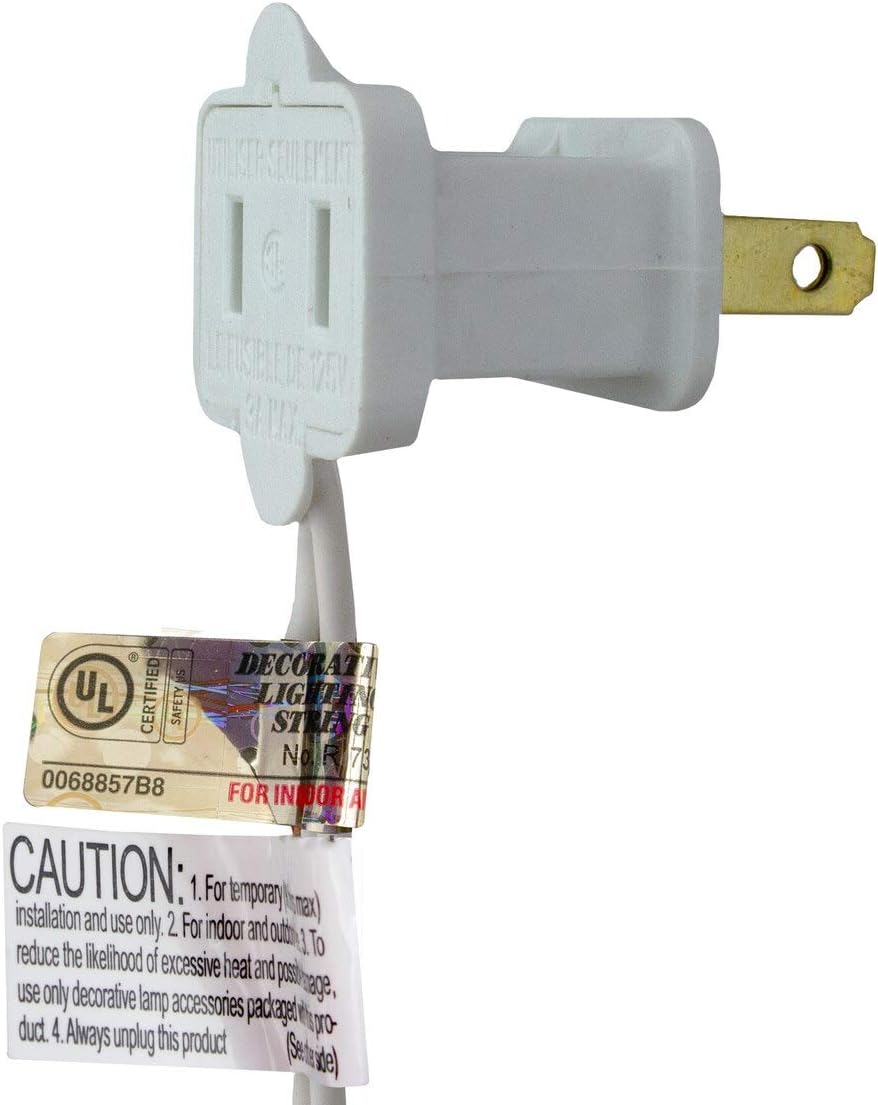 Christmas Co. Mini Incandescent Christmas Lights – Weather-Safe Roofline Outline String