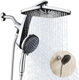 AquaMist Rain Shower with Power Jet Spray – Polished Utility Bathroom Look, Spa-Inspired Decor