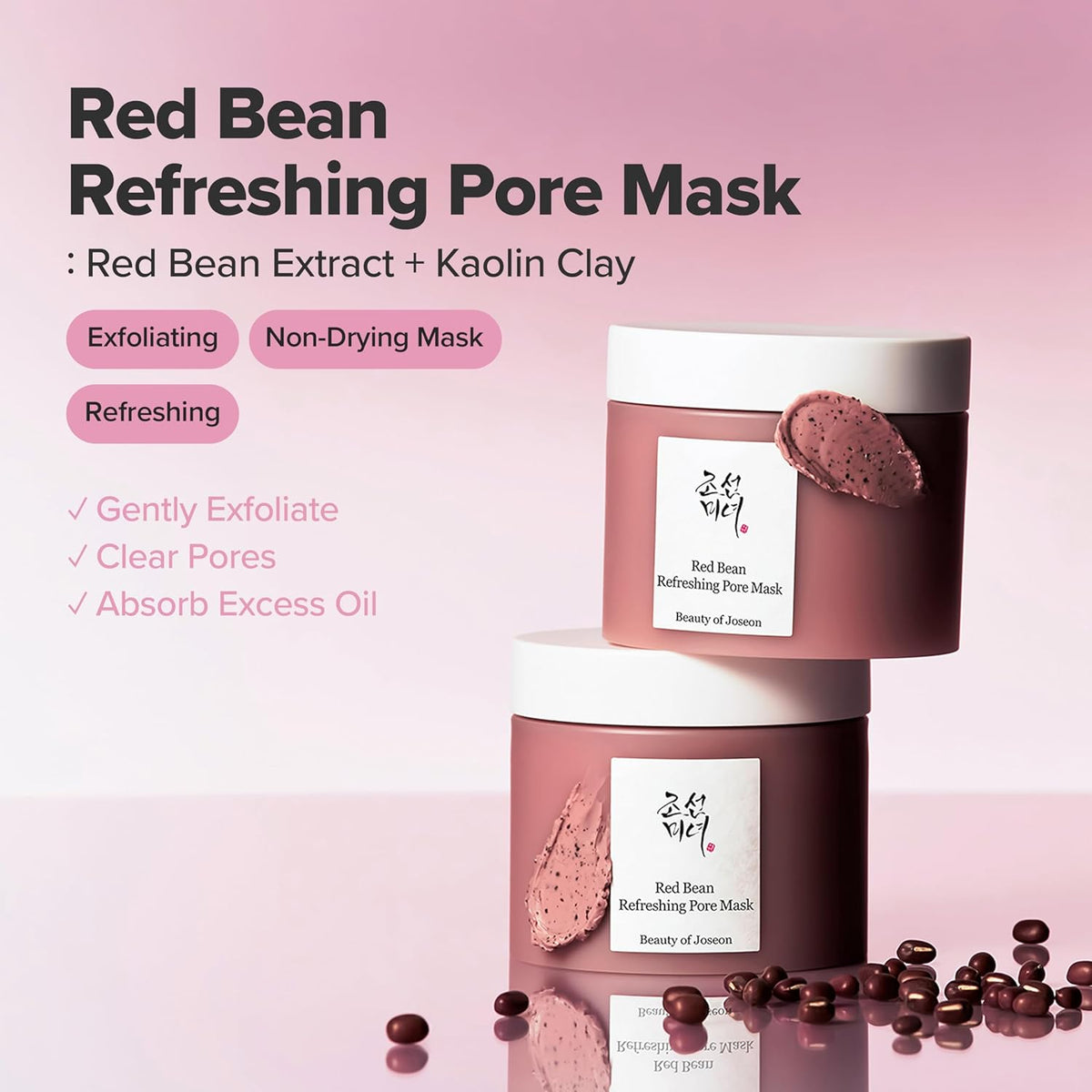 clay-based wash-off pack format that rinses clean