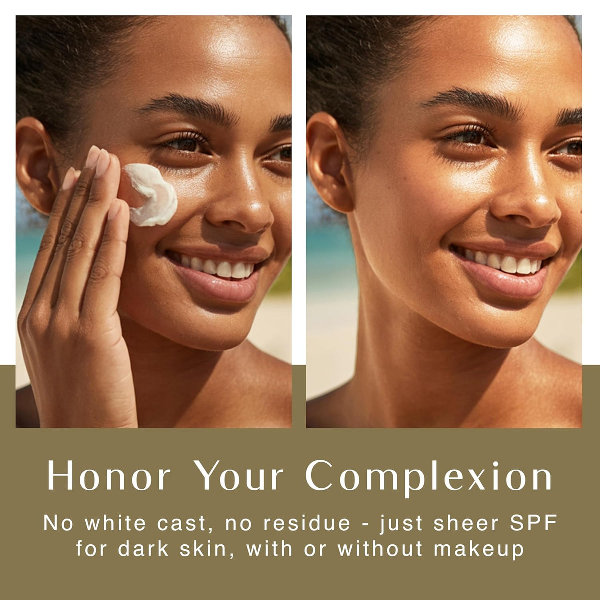 clear-dry, no-white-cast formula tested across all skin tones