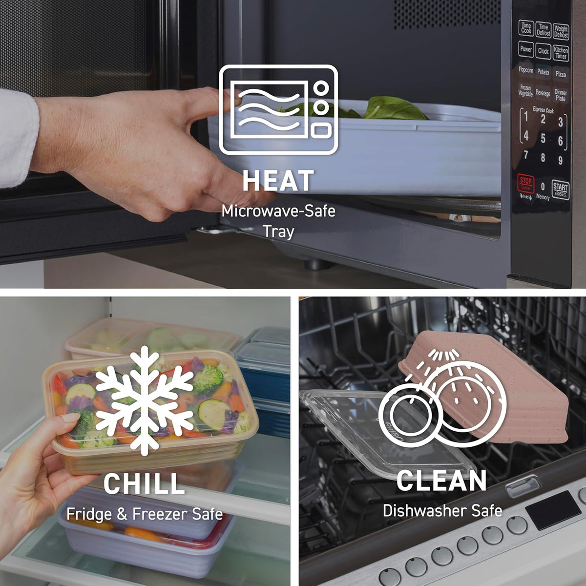 clear lid design for at-a-glance content visibility