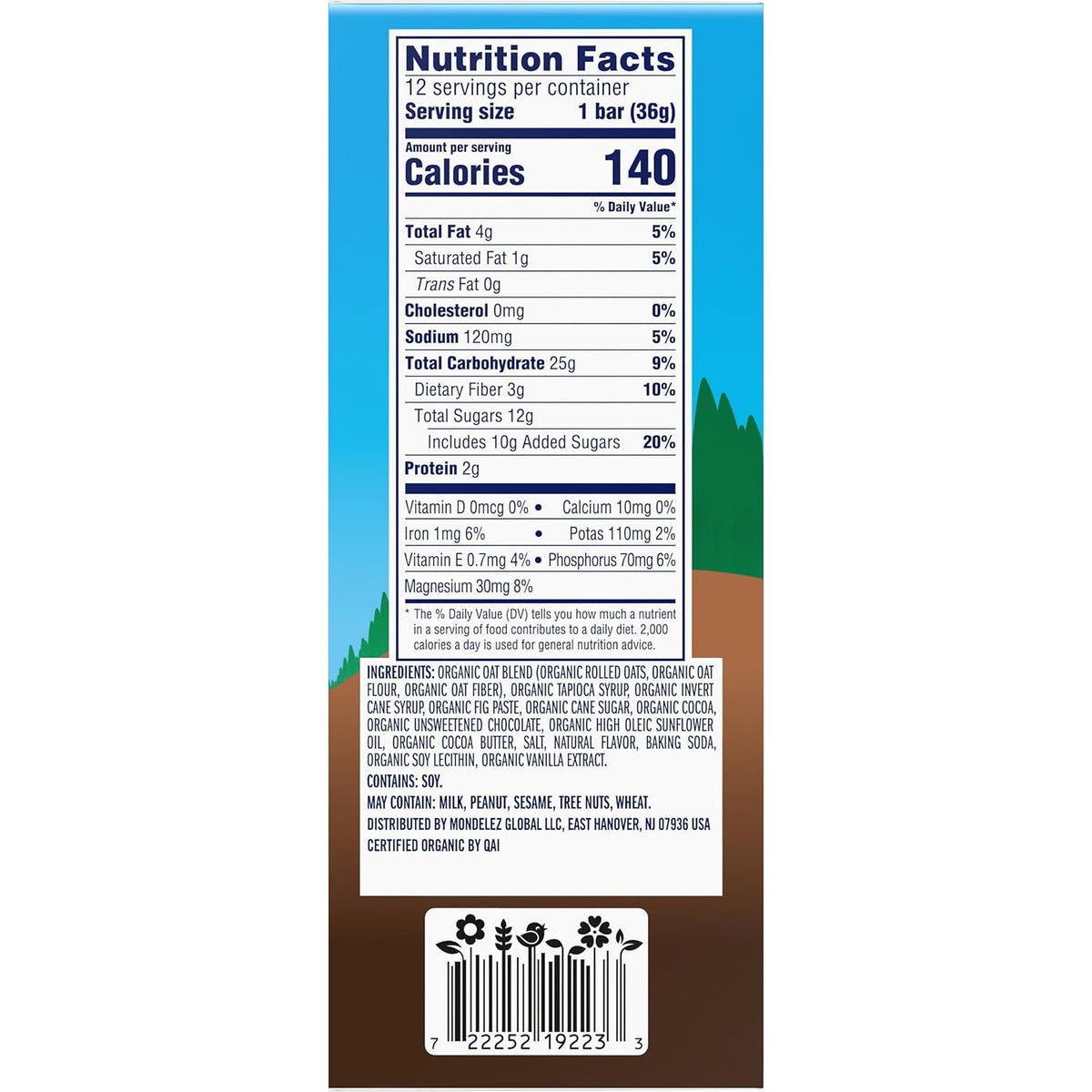 CLIF Kid Zbar Chocolate Brownie Snack Bars – Soft-Baked Lunchbox Treat for School-Age Kids, 12 Pack
