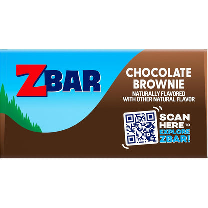 CLIF Kid Zbar Chocolate Brownie Snack Bars – Soft-Baked Lunchbox Treat for School-Age Kids, 12 Pack