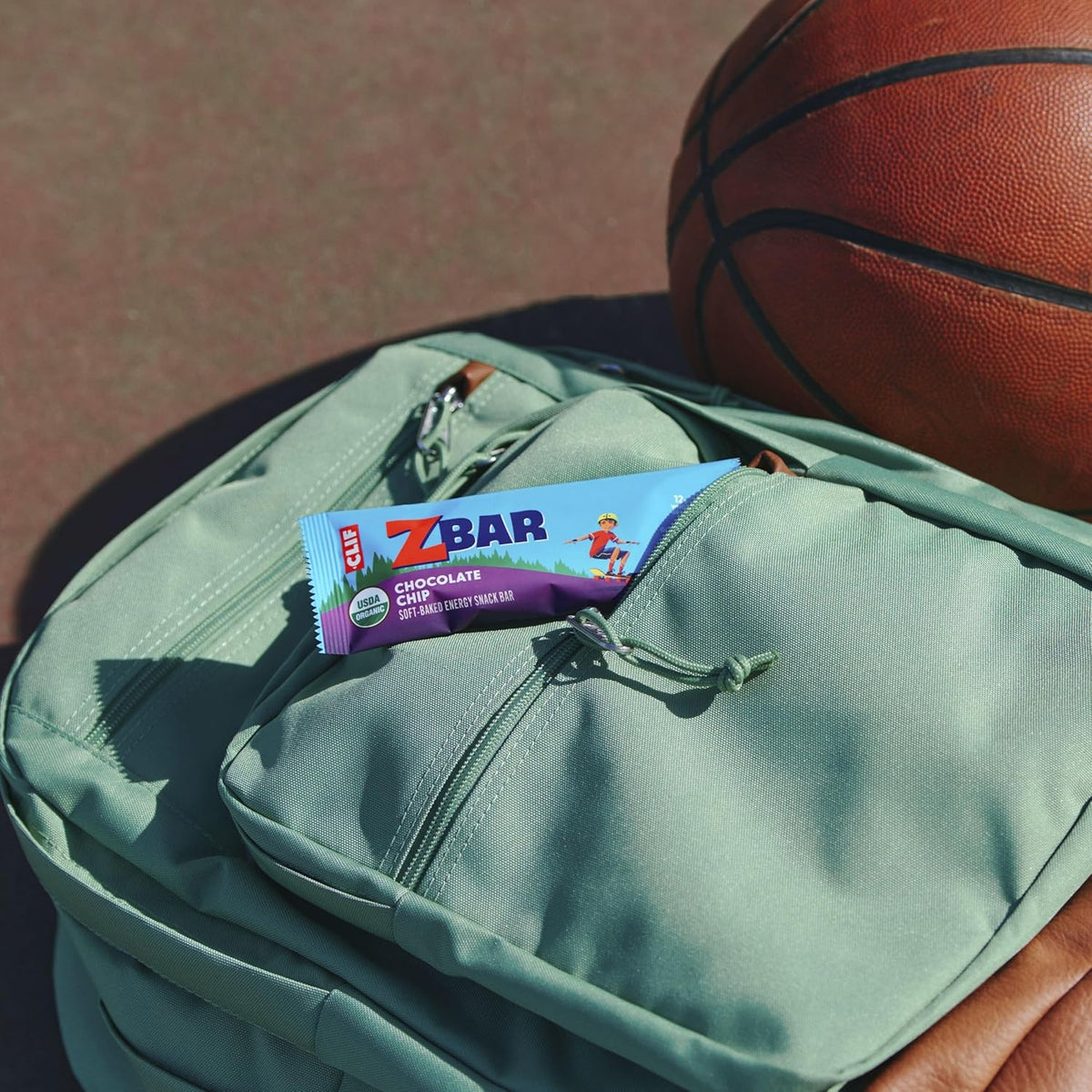 CLIF Kid Zbar Chocolate Chip Soft-Baked Bars for School Lunchboxes and After-Snack Time – 12 Individually Wrapped Organic Granola Bars