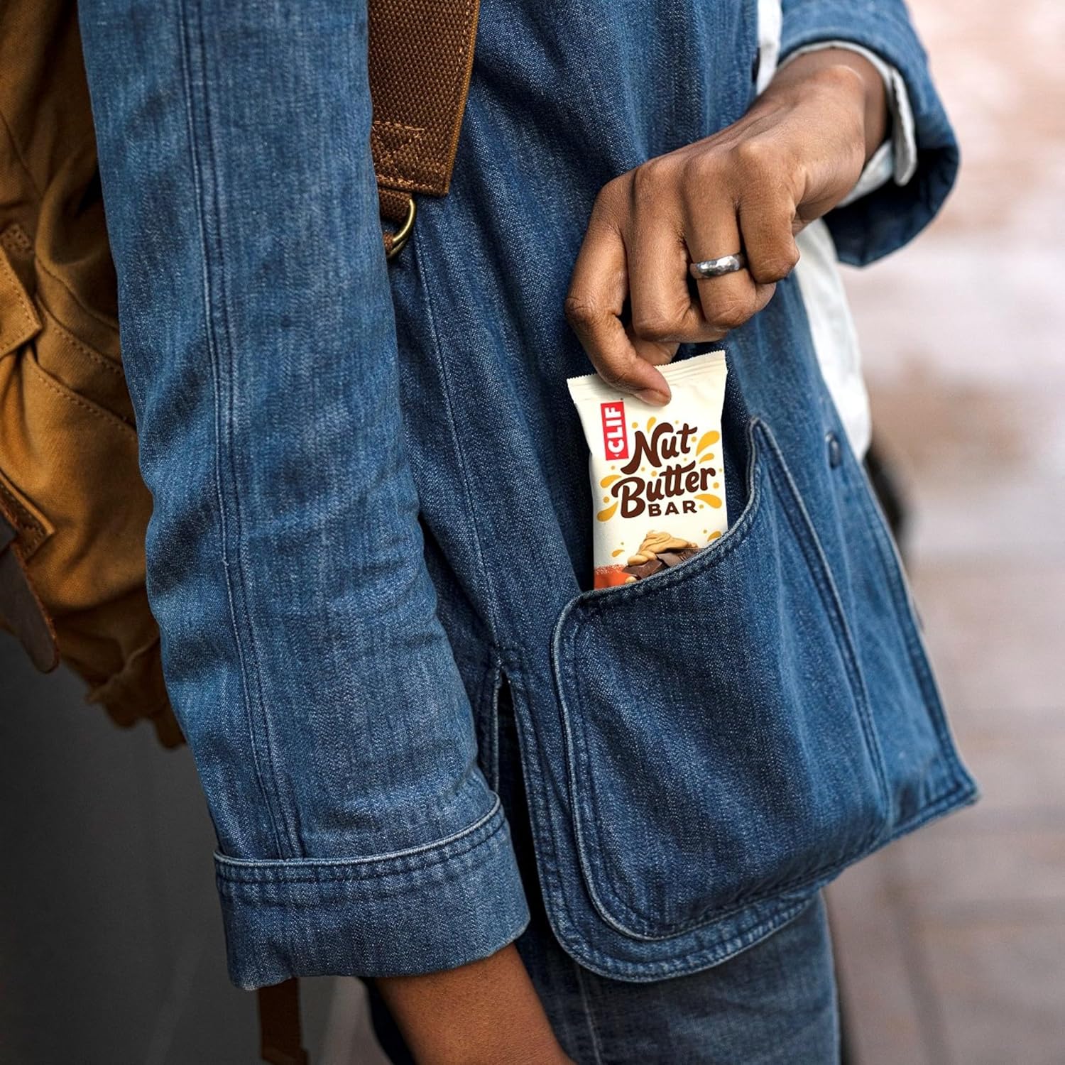 CLIF Nut Butter Bar – Portable Chocolate Peanut Butter Fuel for Hiking and Backpacking Trips