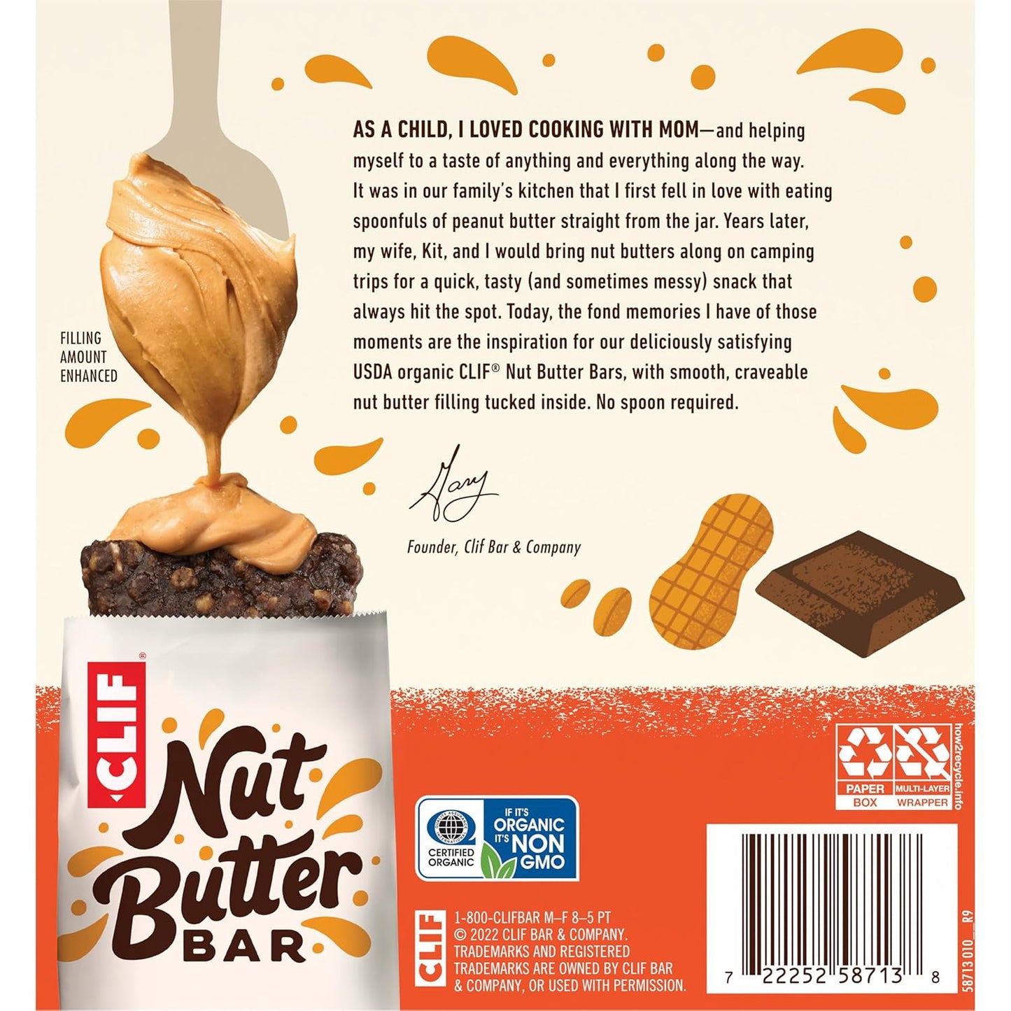 CLIF Nut Butter Bar – Portable Chocolate Peanut Butter Fuel for Hiking and Backpacking Trips