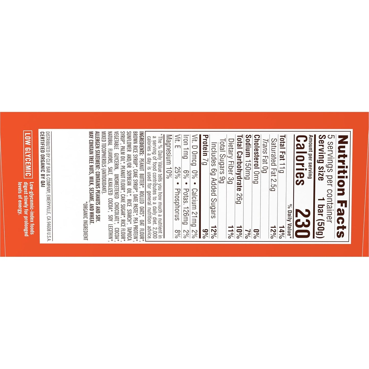 CLIF Nut Butter Bar – Portable Chocolate Peanut Butter Fuel for Hiking and Backpacking Trips