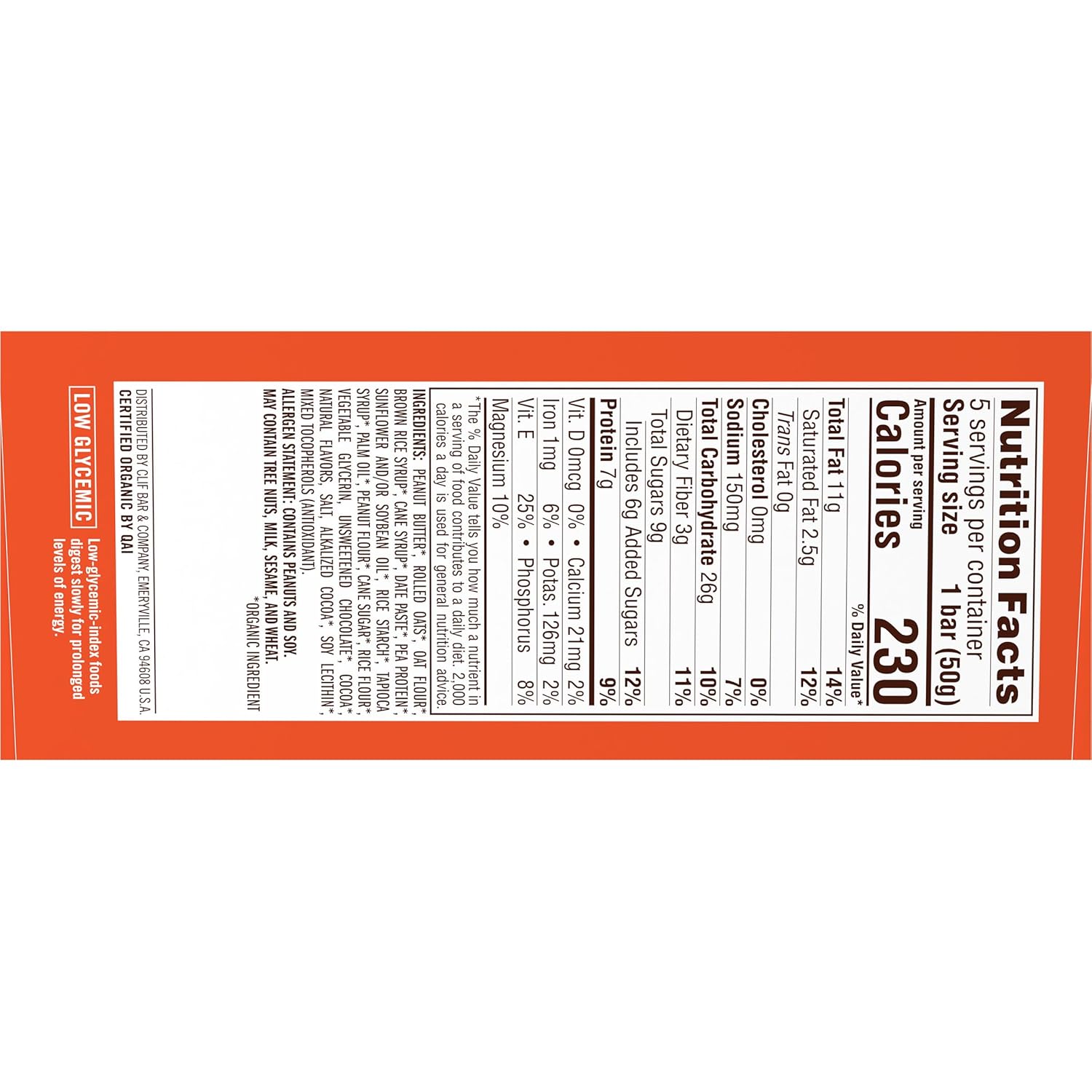 CLIF Nut Butter Bar – Portable Chocolate Peanut Butter Fuel for Hiking and Backpacking Trips