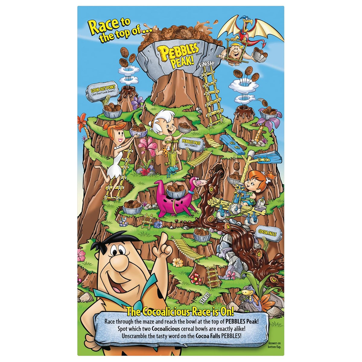 Cocoa PEBBLES Cereal – Better For You Chocolate Cereal for Stress Free School Mornings, 32 oz Mega Pack