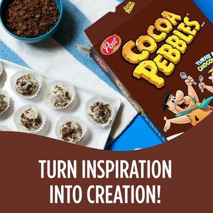 Cocoa PEBBLES Cereal – Better For You Chocolate Cereal for Stress Free School Mornings, 32 oz Mega Pack