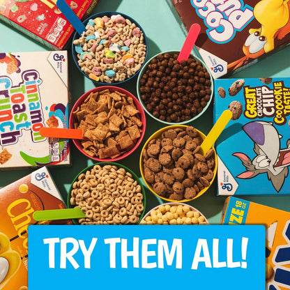 Cocoa Puffs Cereal for Kids Lunchboxes, Made with Whole Grain, Mega Size Box, 25.8 oz