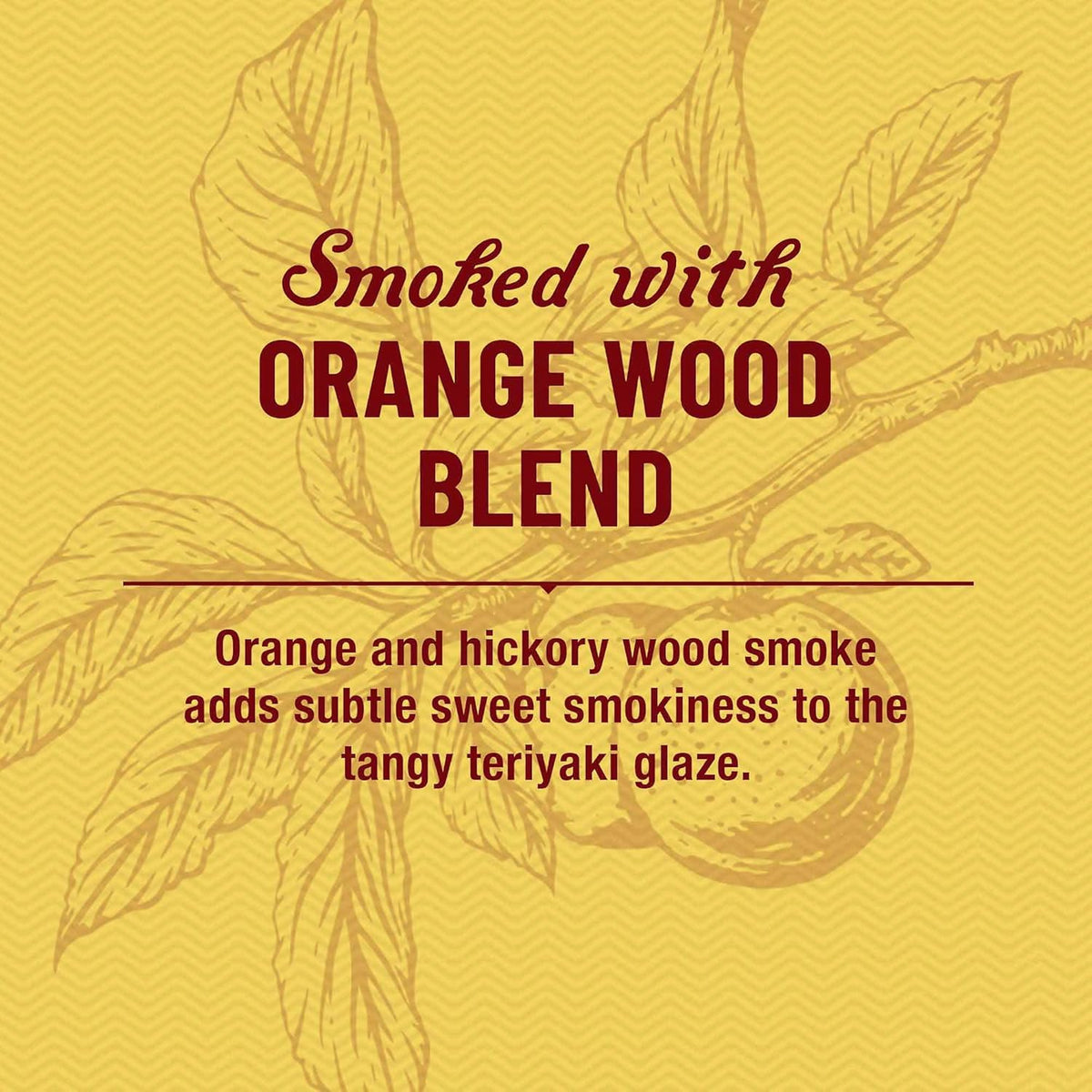 cold/hot smoked with hickory and orangewood woods