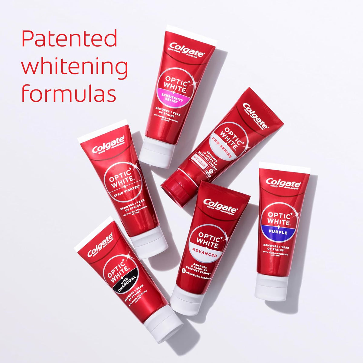 Colgate Optic White Purple Teeth Whitening 3-Pack – Housewarming Gift for Coffee Lovers, Enamel-Safe Formula